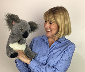 Caz and Koala Puppet