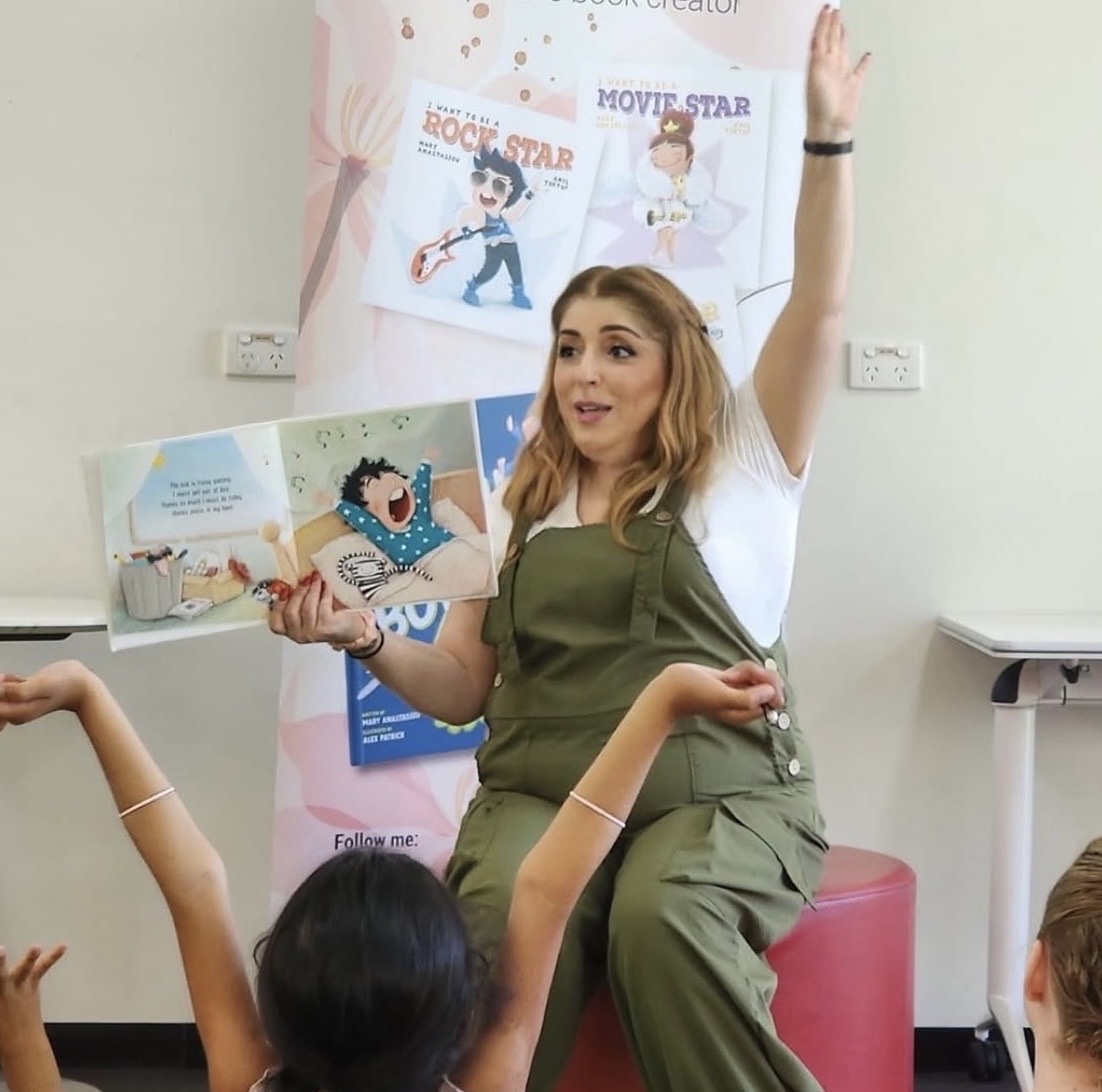 Mary Anastasiou presenting to class